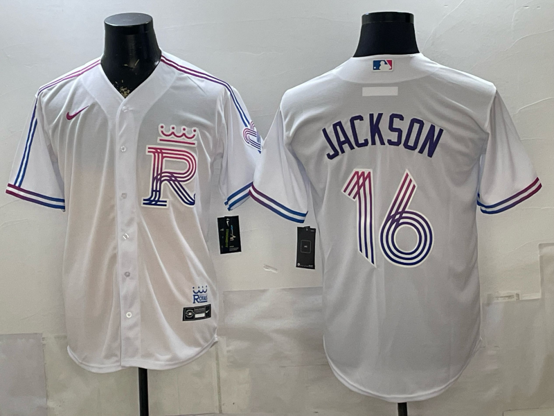 Men Kansas City Royals #16 Jackson white Nike MLB 2026 Jersey 0518001